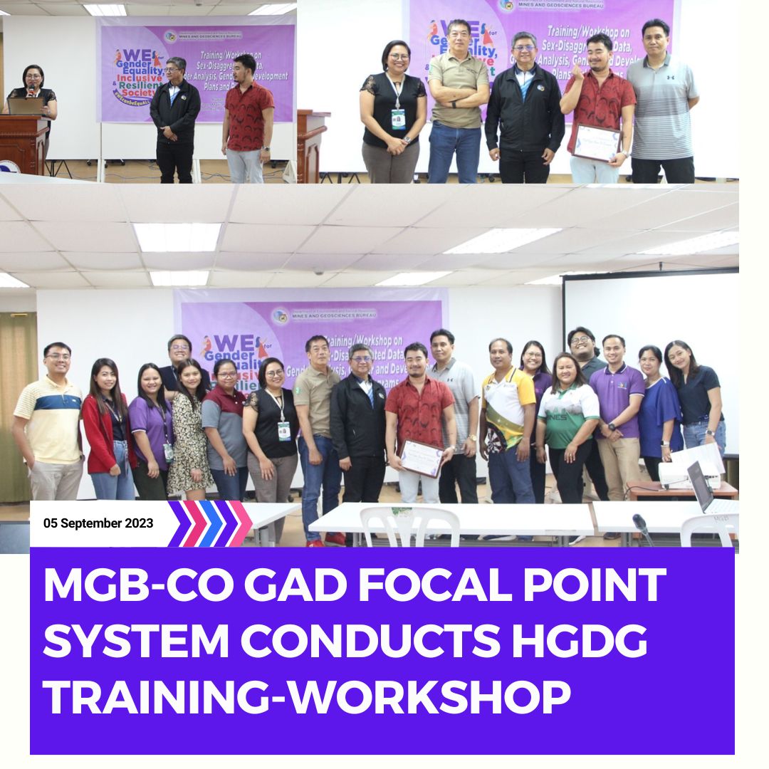 MGB CO GAD Focal Point System conducts HGDG Training Workshop