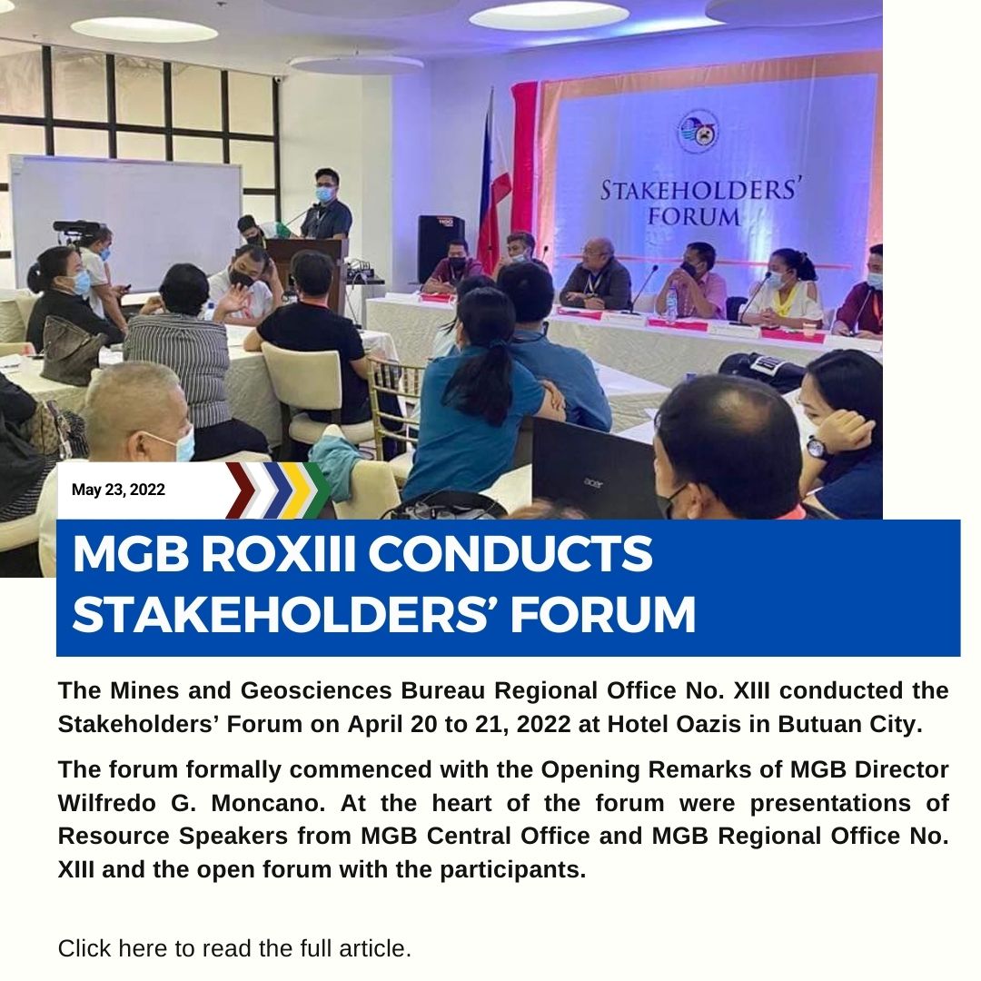 MGB ROXIII conducts Stakeholders Forum