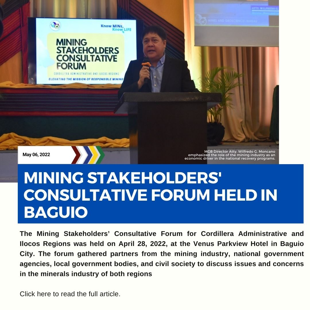 MINING STAKEHOLDERS CONSULTATIVE FORUM HELD IN BAGUIO