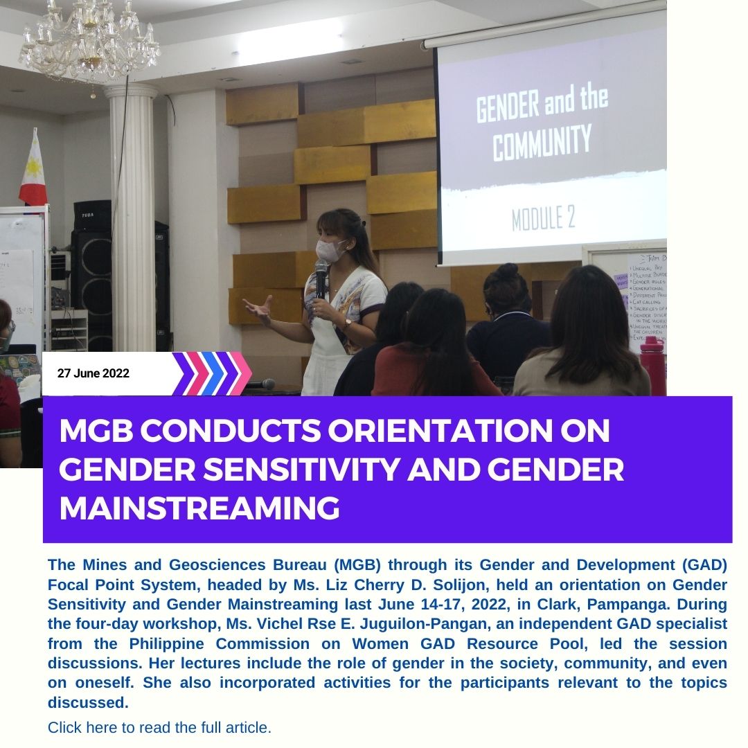 MGB Conducts Orientation on Gender Sensitivity and Gender Mainstreaming