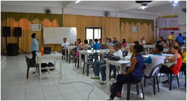 MGB Sinkhole Assessment Team member giving Lecture