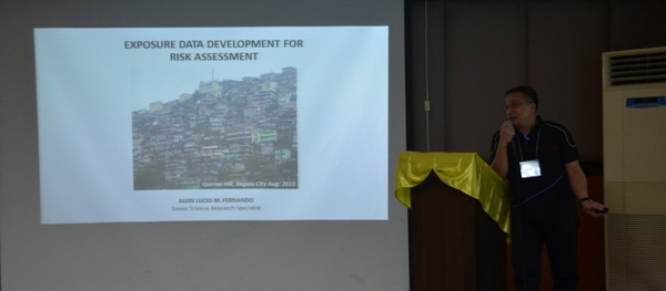 MGB Supervising Geologist Alvin Lucio Fernando discussing the Exposure Data Development for Risk Assessment